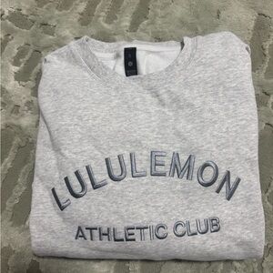 Lululemon Light Gray Collegiate Sweatshirt -NWT